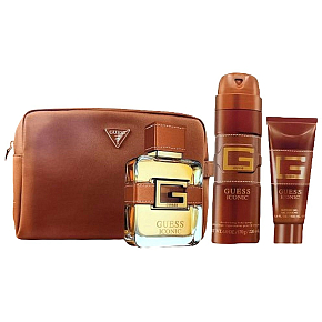 Guess Iconic parfémovaná voda 100 ml + deodorant sprej 170 g + sprchový gel 100 ml + kosmetická taška, dárková sada pro muže