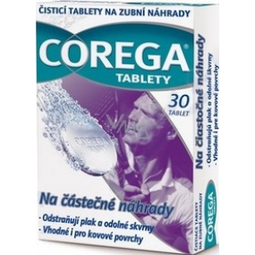 Corega Tabs Parts čisticí tablety na ortodontická rovnátka 30 kusů