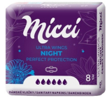 Micci Ultra Wings Night intimní vložky s křidélky 8 kusů