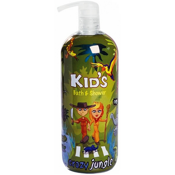 Hergon Crazy Jungle koupelová pěna pro děti 950 ml