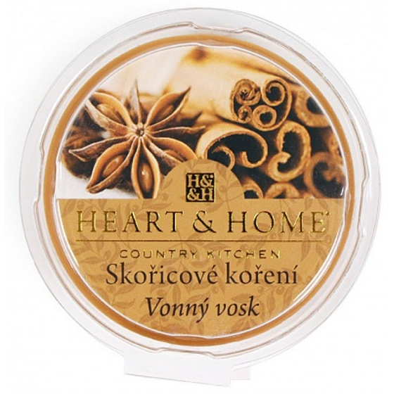 Heart & Home Skořicové koření Sojový přírodní vonný vosk 27 g