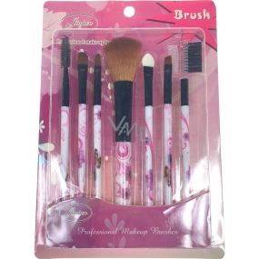 Jiajun Professional Make-up Brushes sada kosmetických štětců bílo-růžová 7 kusů 562