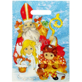 Igelitová taška 245 x 350 mm sáček Mikuláš, anděl, čertík
