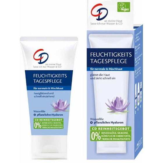 CD Wasserlilie - Vodní leknín hydratační denní pleťový krém s kyselinou hyaluronovou 50 ml