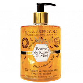 Jeanne en Provence Bambucké máslo a med mycí gel na ruce dávkovač 500 ml