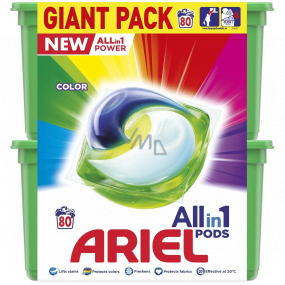 Ariel All-in-1 Pods Color gelové kapsle na barevné prádlo 80 kusů 952 g