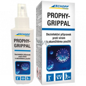 Schopf Hygiene Prophy-Grippal dezinfekční přípravek proti virům v ovzduší v místnostech a na površích, na roušky 100 ml