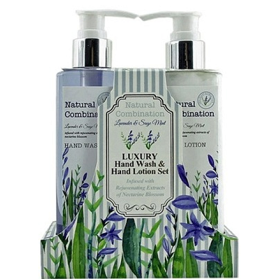 Salsa Collection Levandule, šalvěj a máta sprchový gel 240 ml + tělové mléko 240 ml, kosmetická sada