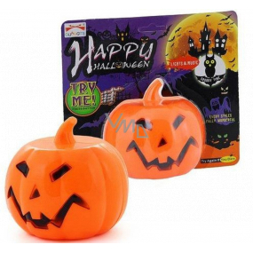 Rappa Halloween Dekorace dýně se zvukovým a světelným efektem 10 cm