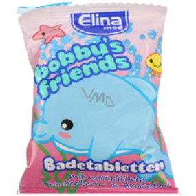Elina Med Bobbys Friends Delfín šumivá tableta do koupele 40 g