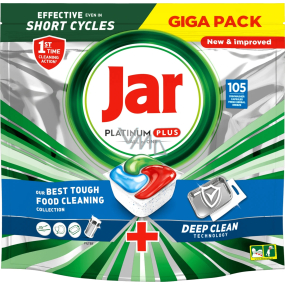 Jar Platinum Plus All in one Deep Clean kapsle do myčky nádobí 105 kusů