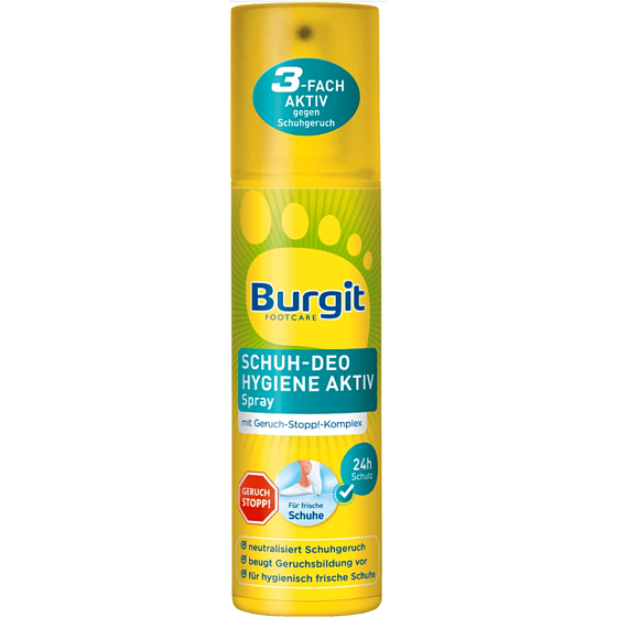 Burgit Footcare Hygiene Active deodorant do bot sprej 175 ml