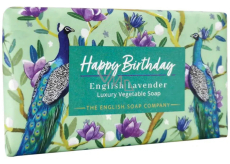 English Soap Levandule - Všechno nejlepší přírodní parfémované toaletní mýdlo s bambuckým máslem 190 g