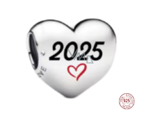 Charm Sterlingové stříbro 925 Láska v čase 2025, korálek na náramek láska