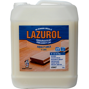 Lazurol Aqua P UREX V1301 lesk odolný lak na dřevo bezbarvý, 5 kg Lazurol Aqua P UREX V1301 lesk odolný lak na dřevo bezbarvý, 5 kg
