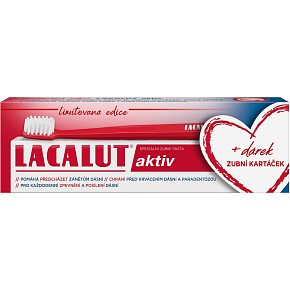 Lacalut Aktiv zubní pasta + zubní kartáček, 75 ml