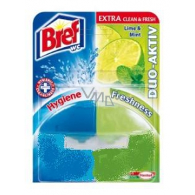 Bref Duo Aktiv Extra Clean & Fresh Limetka a Máta WC gel náhradní náplň 60 ml