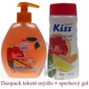 Mika Kiss Family Limetka tekuté mýdlo 0,5 l a Limetka sprchový gel 0,3 l