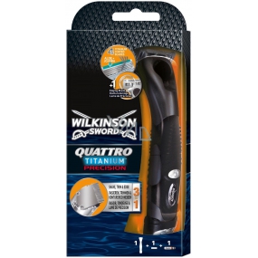 Wilkinson Quattro Titanium Precision holicí strojek 1 kus a 1 náhradní hlavice