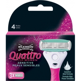 Wilkinson Quattro for Woman náhradní hlavice 3 kusy