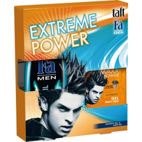 Taft a Fa Extreme Power gel na vlasy 150 ml + sprchový gel 250 ml, kosmetická sada