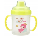 Baby Farlin Magic Cup hrníček netekoucí s tvrdým pítkem 6+ měsíců různé barvy 200 ml AET-CP011-B