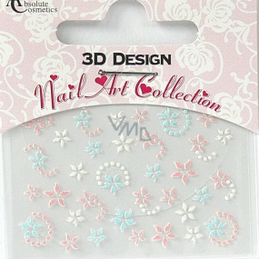 Absolute Cosmetics Nail Art 3D nálepky na nehty 24921 1 aršík