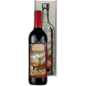 Bohemia Gifts Merlot Myslivecké víno Lovu zdar červené dárkové víno 750 ml