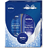 Nivea Body Milk výživné tělové mléko 250 ml + Protect & Care antiperspirant sprej 150 ml + krém 30 ml, kosmetická sada