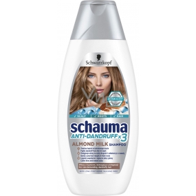 Schauma Anti-Dandruff x3 Almond Milk šampon pro náročné vlasy s lupy 400 ml