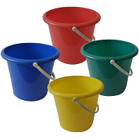 Vědro kbelík plastové, bez výlevky, růuné barvy, 5 l
