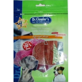 Dr. Clauders Jehněčí sušené pásky doplněk stravy pro psy 80 g 10 kusů