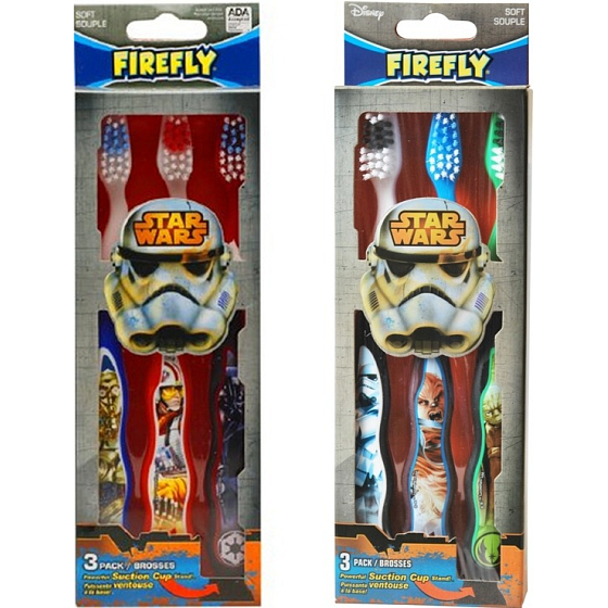 Disney Star Wars měkký zubní kartáček pro děti 3 kusy