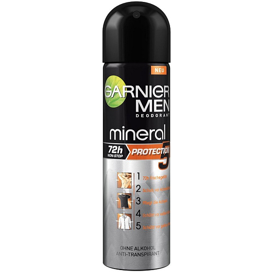 Garnier Men Mineral Protection 6 72h antiperspirant deodorant sprej pro muže 150 ml