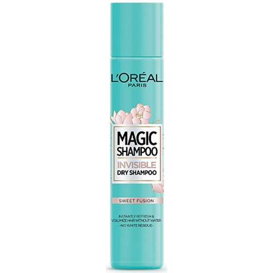 Loreal Paris Magic Sweet Fusion suchý šampon pro objem vlasů, který nezanechává bílé stopy 200 ml