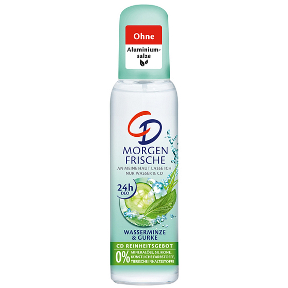 CD Okurka a Máta tělový deodorant sklo pro ženy 75 ml