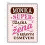 Albi Skládací taška na zip do kabelky se jménem Monika 42 x 41 x 11 cm