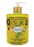 Jeanne en Provence Verveine Agrumes - Verbena a Citrusové plody mycí gel na ruce dávkovač 500 ml