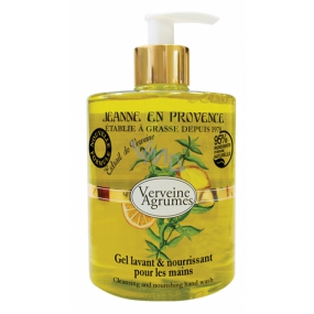 Jeanne en Provence Verveine Agrumes - Verbena a Citrusové plody mycí gel na ruce dávkovač 500 ml