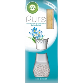 Air Wick Reed Diffuser Pure Spring Delight - Svěží vánek vonné tyčinky osvěžovač vzduchu 25 ml