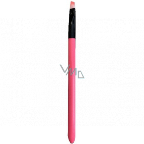 Kosmetický štětec na oči a obočí zkosený 14 cm, mix barev