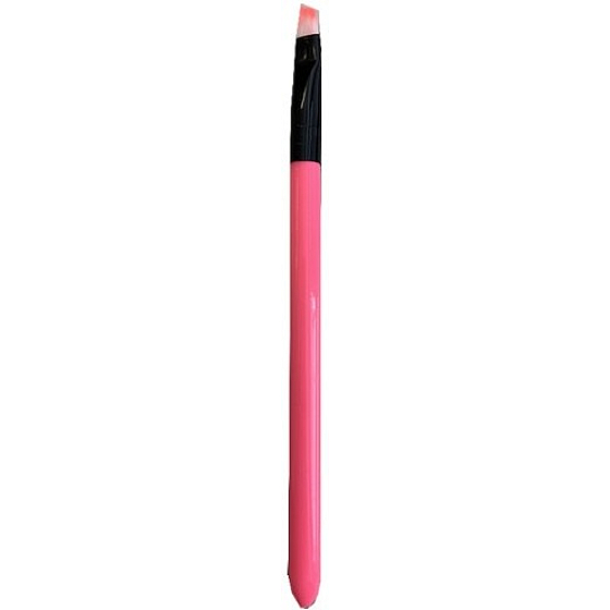 Kosmetický štětec na oči a obočí zkosený 14 cm, mix barev