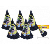 Rappa Halloween Čarodějnice párty klobouk 6 kusů v sáčku