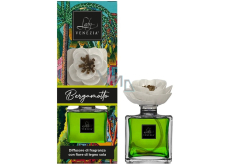 Lady Venezia Naif Bergamotto - Bergamot aroma difuzér s květem pro postupné uvolňování vůně 100 ml