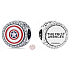 Charm Sterlingové stříbro 925 Marvel The Avengers, Captain America štítové kouzlo, korálek na náramek film