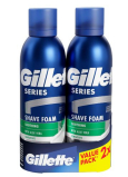 Gillette Series Sensitive Aloe Vera pěna na holení pro muže 2 x 200 ml, duopack