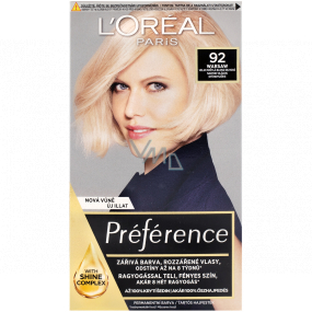 Loreal Paris Préférence barva na vlasy 92 Warsaw Velmi světlá blond duhová