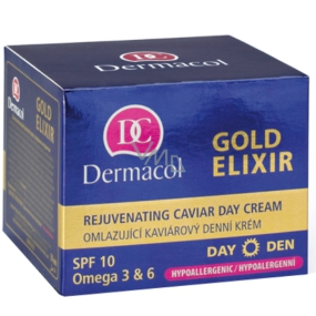 Dermacol Gold Elixir SPF10 Omlazující kaviárový denní krém 50 ml