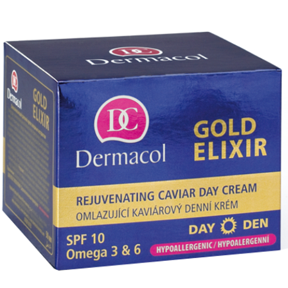 Dermacol Gold Elixir SPF10 Omlazující kaviárový denní krém 50 ml