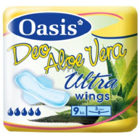 Oasis Ultra Wings Aloe Vera Deo Singel intimní parfémované vložky 9 kusů